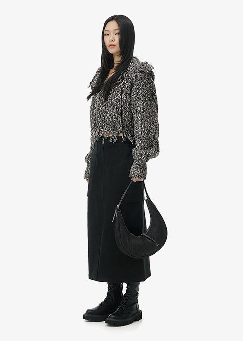 페넥(FENNEC) DENIM CRESCENT BAG - BLACK - 사이즈 & 후기 | 무신사