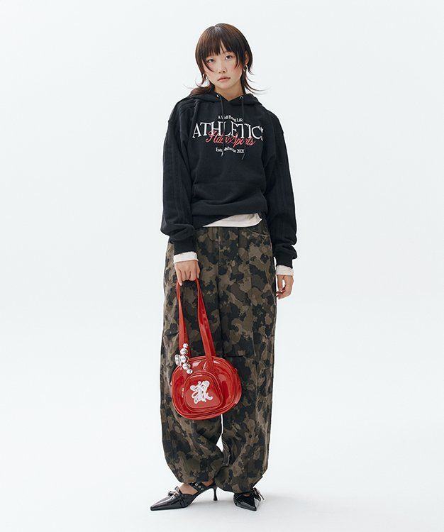 아캄(AAKAM) Knee Pin-tuck Camouflage Twill Pants (Khaki) - 사이즈