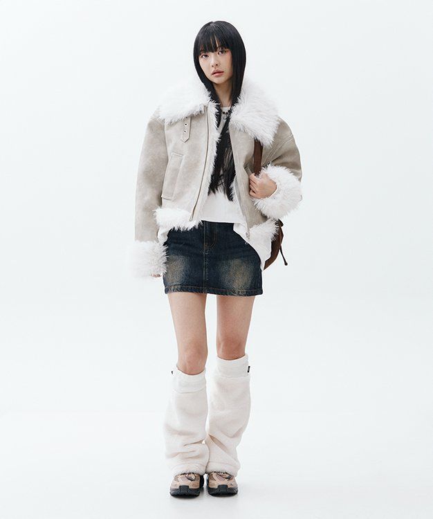 로제프란츠(ROSEFRANTZ) Mix Fur Leather Mustang [Beige