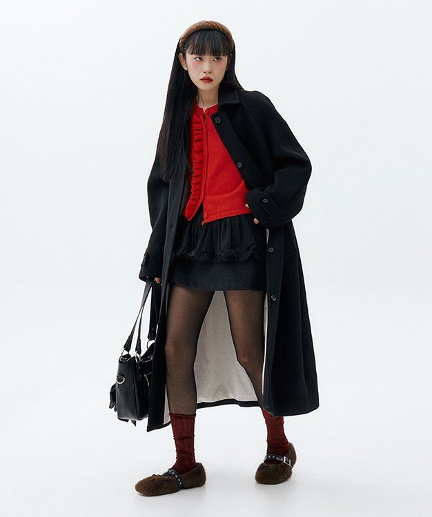 유라고(URAGO) Wool balmacaan long coat - 사이즈 & 후기 | 무신사