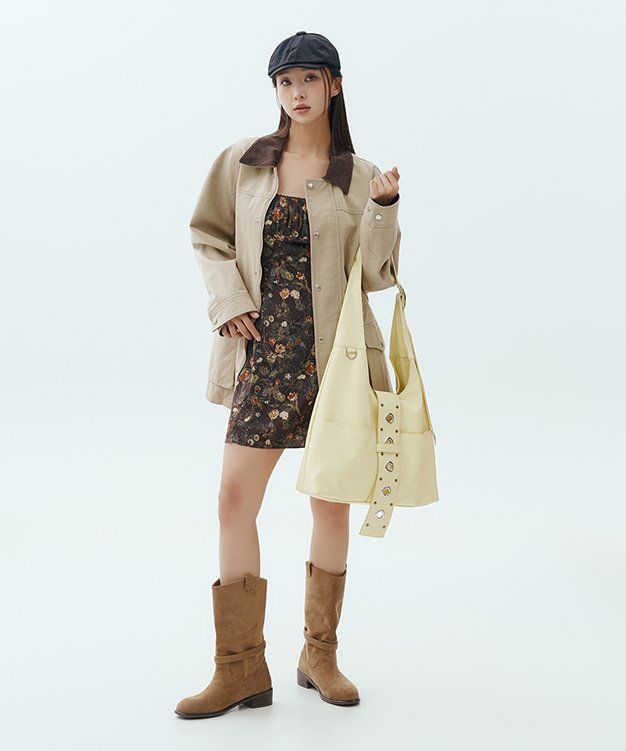 ◇Loulouseoul◇ Urban Dream Mini Dress Brown P0000FQJ 루루