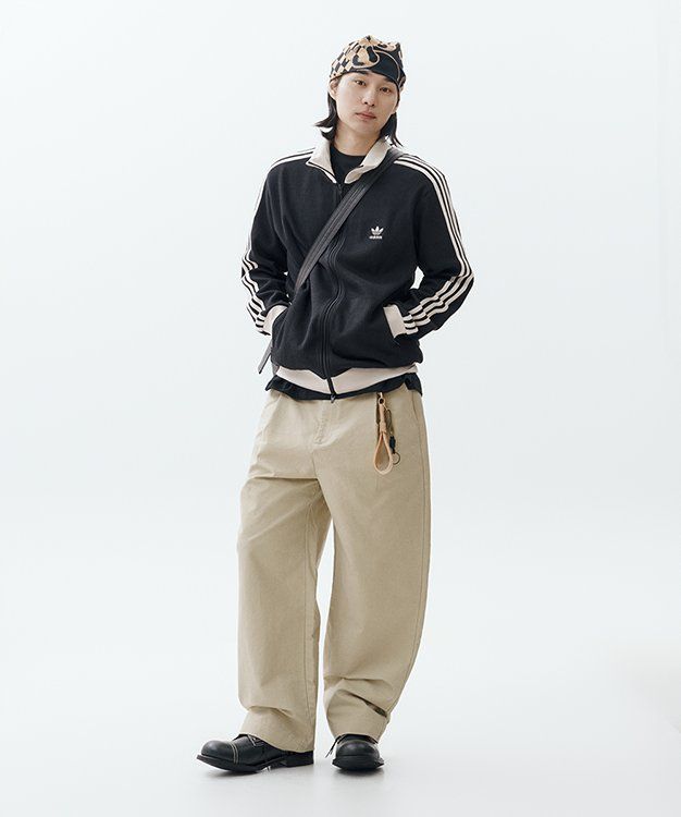 아디다스(ADIDAS) 와플 BB 트랙탑 - 원더화이트 / JV9263