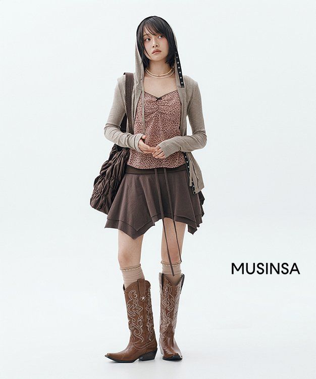 루루서울(LOULOUSEOUL) Hot! Chocolate Western Boots (Brown