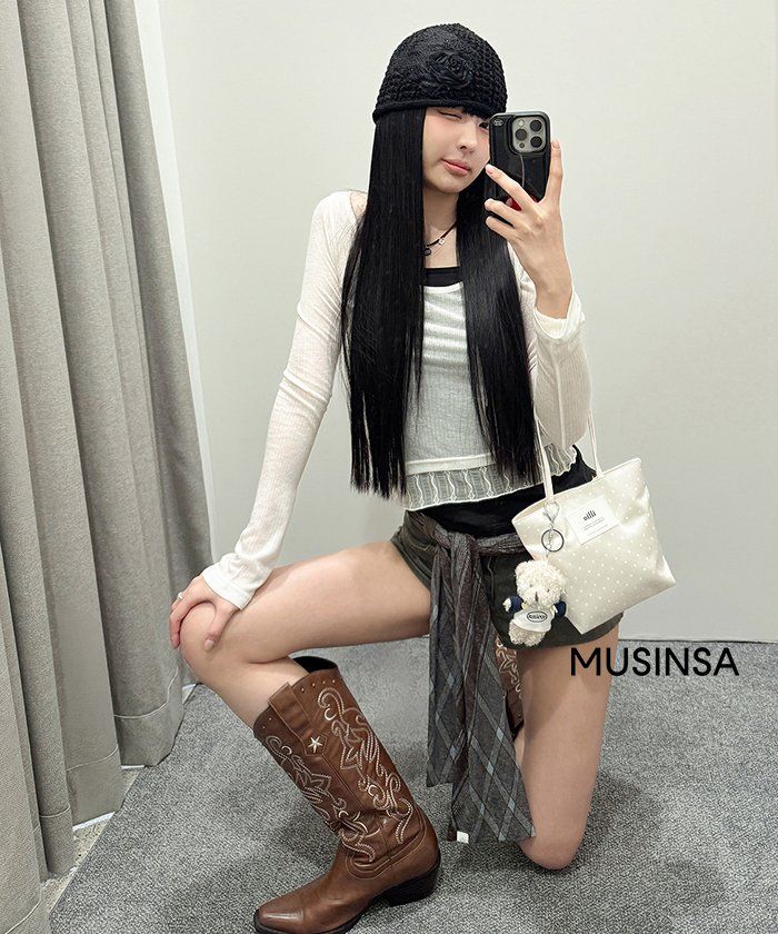 루루서울(LOULOUSEOUL) Hot! Chocolate Western Boots (Brown