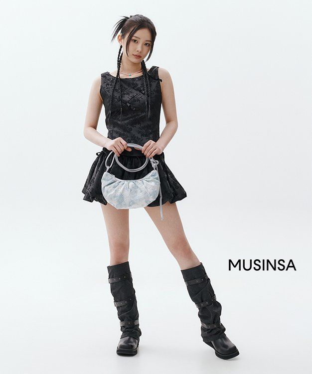 카시코(KASHIKO) Ribbon Paneled Sleeveless Black - 사이즈 & 후기