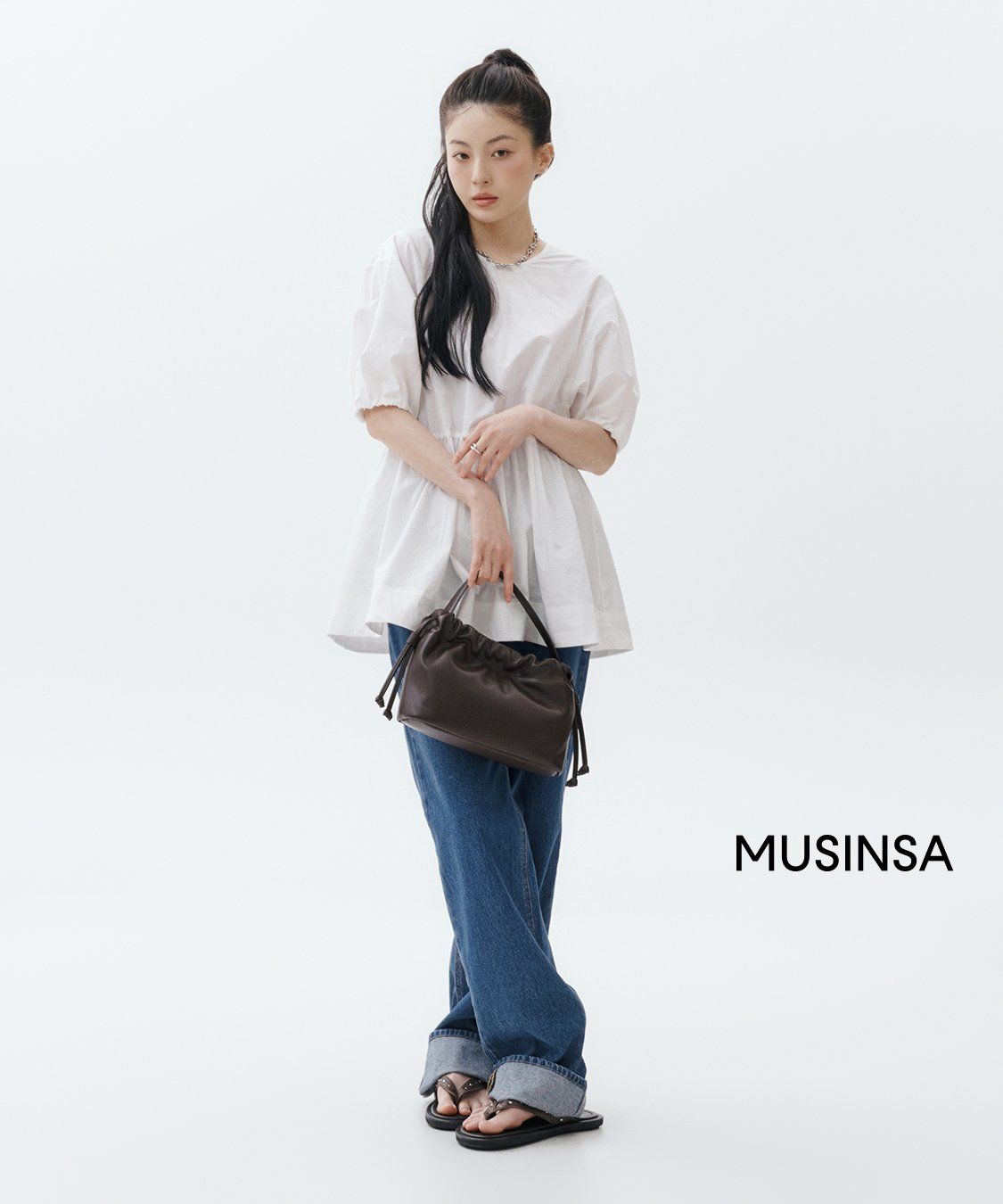 ★ROH SEOUL★ Mini Ripple tote bag Umber m1037_1451816 Mini Ripple tote bag
