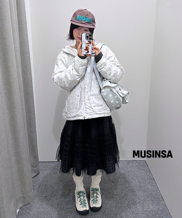 오헤시오(OHESHIO) LAYERED SHEER FRILL SKIRT, BLACK - 사이즈 & 후기
