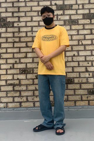 【MODERNIF】Sand brush wide denim pants modernif (モダンイフ) - サンドブラッシュワイドデニムパンツ