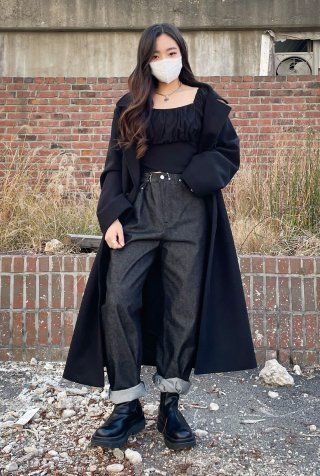 MUSINSA | AVANDRESS 125CM super long overfit double coat