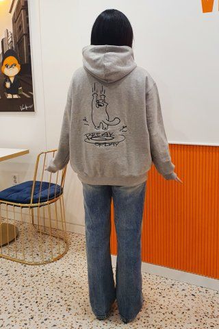 【CPGN STUDIO】23FW★ Have Fun Hoooly Embroidery Hoodie MUSINSA | CPGN STUDIO NON-SLIP EMBROIDERED HOODIE GRAY