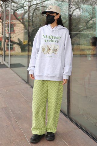 MUSINSA | WAI KEI MALTESE ARCHIVE HOODIE GRAY