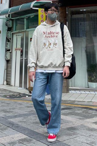 MUSINSA | WAI KEI MALTESE ARCHIVE HOODIE GRAY