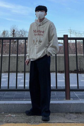 MUSINSA | WAI KEI MALTESE ARCHIVE HOODIE GRAY