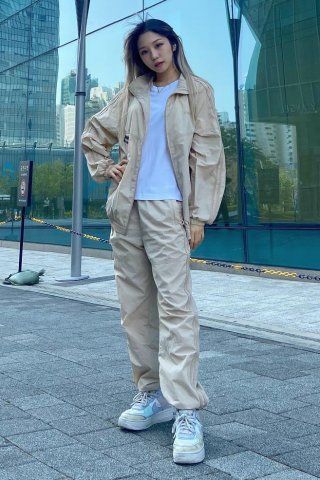 ☆NERDY☆ 22SS NY Windbreaker Beige MUSINSA | NERDY (22SS) NY Windbreaker Half Pants Set Beige