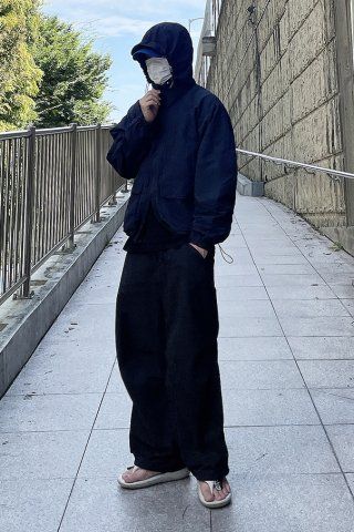 ブルゾン dimitriblack ASI 2WAY Authentic Hood Windbreaker Jacket Navy MUSINSA | DIMITRI BLACK ASI 2WAY Authentic Hood Windbreaker