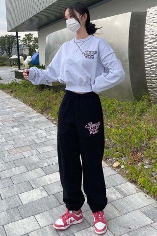 MUSINSA | AMES-WORLDWIDE SIGNATURE LOGO SWEATPANTS BLUE