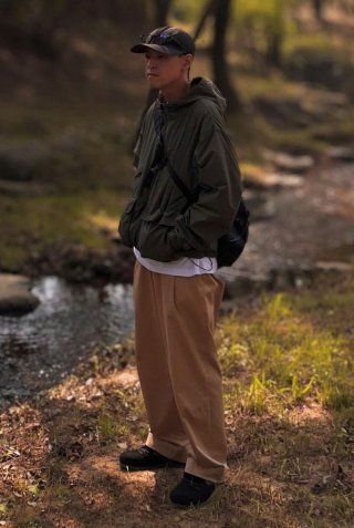MUSINSA | DIMITRI BLACK ASI 2WAY Authentic Hood Windbreaker