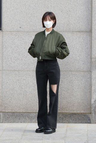 MUSINSA | MUSINSA STANDARD WOMAN Womens Crop MA-1 Bomber Jacket 