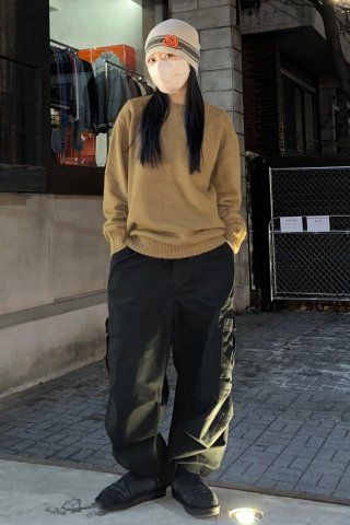 MUSINSA | SCULPTOR Wide Paratrooper Cargo Pants Coral Red