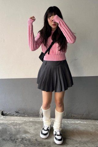 ワンピース KIRSH Cherry Pleated Skirt Brown KKRMCSK501M MUSINSA | KIRSH Cherry Pleated Skirt [Brown]