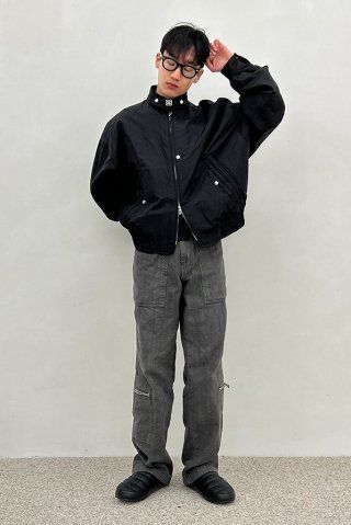 MUSINSA公式 | SATUR Santee Nylon Oversized Blouson MA-1