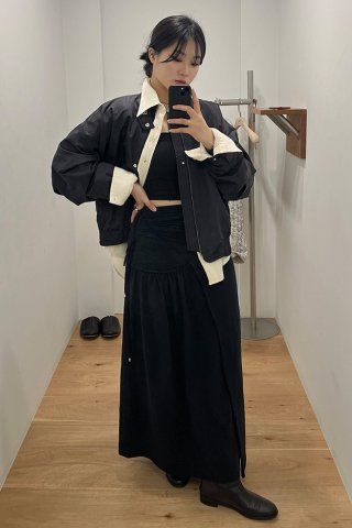 MUSINSA公式 | SATUR Santee Nylon Oversized Blouson MA-1