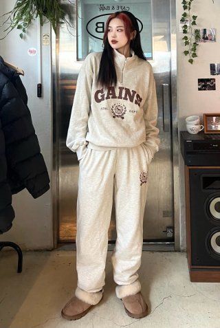 GAINSBORO☆Laurel Golden half zip MUSINSA | GAINSBORO Laurel Golden Half Zip-up_Oatmeal