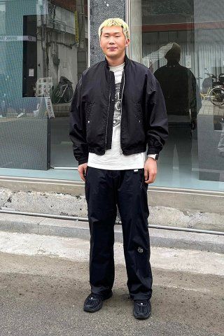 ★【SATUR】★Santee Nylon oversized Blouson MA-1Jacke.t★ MUSINSA公式 | SATUR Santee Nylon Oversized Blouson MA-1