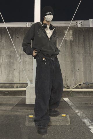 MUSINSA | CPGN STUDIO [2-WAY] Flutter Pigment Zip-up Hoodie