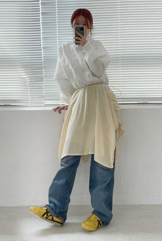 MUSINSA ムシンサ PARTIMENTO WOMEN MUSINSA | PARTIMENTO WOMEN Wide Sweatpants_Charcoal Gray