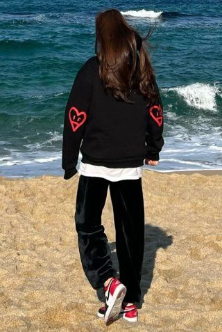 [GRAVER]★ELBOW SPRAY HEART SMILE HOODIE Elbow Spray Heart Smile Hoodie - GRAVER | 60% - Asian