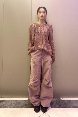 ◆NACHE◆ PUCKERING JOGGER PANTS UNISEX ROSE PINK 23SPBOT06R MUSINSA | NACHE PUCKERING JOGGER PANTS (UNISEX) ROSE PINK
