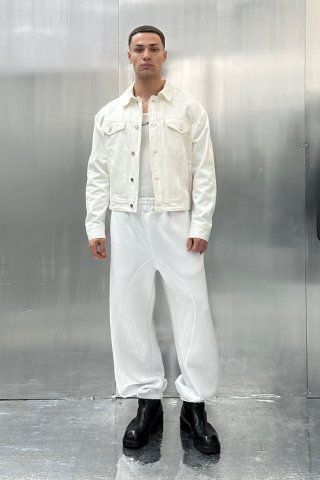 Cap White Jean Jacket Mens MUSINSA 51PERCENT Tunnel Lining Denim