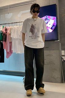 MUSINSA | ITZAVIBE ANGEL CAT T-SHIRTS VER.3_WHITE