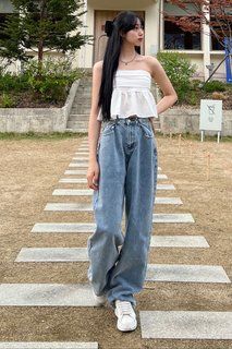 ☆AVANDRESS☆ BUCKLE WIDE DENIM PANTS OATMEAL AD41PT34OT MUSINSA | AVANDRESS BUCKLE WIDE DENIM PANTS OATMEAL