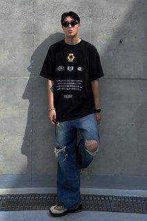 MUSINSA | GRAILZ RECYCLED GRAPHIC T-SHIRT [WHITE]