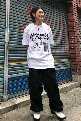 Tシャツ・カットソー [ VIVASTUDIO]VS08 PLAYER TEE [BLACK] VIVASTUDIO] VS08 PLAYER TEE☆韓国の人気☆関税/送料込