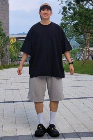 MUSINSA | A NOTHING VINTAGE P. DYEING CUT-OUT BOX 1/2 TEE
