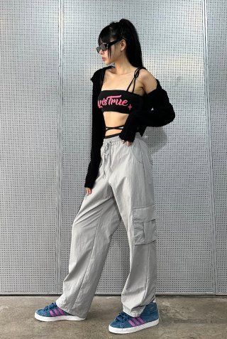 MUSINSA | LUV IS TRUE SU CARGO PANTS)_GRAY