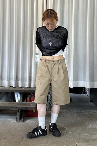 MUSINSA | SCULPTOR Basic Mesh L/S Tee Black