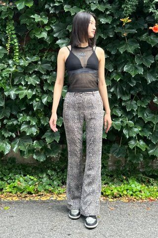 MUSINSA | SCULPTOR Symbol Logo Mesh Sleeveless Top Blue Gray