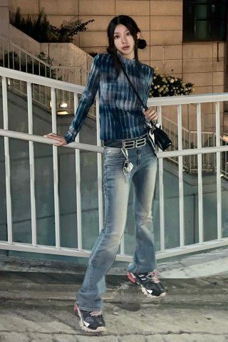 ★2023SS新作★WOOALONG★Western washed boots-cut denim pants MUSINSA公式 | WOOALONG Western washed boots-cut denim pants