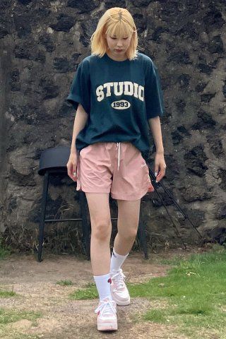 Tシャツ・カットソー 1993studio Studio Arch Logo T-Shirt_Oat Beige MUSINSA | 1993STUDIO Studio Arch Logo T-Shirt_Oat Beige