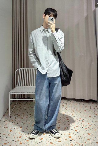 MUSINSA | DRAW FIT Usual Semi-Wide Denim Pants [BLACK]