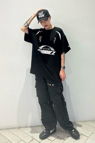 MUSINSA | GRAILZ INDUSTRIAL BLOKECORE GRAPHIC T-SHIRT [WHITE]