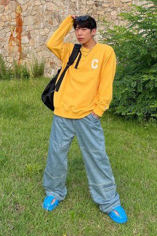 ★★COVERNAT★★ Sports Club College Sweatshirt Yellow CO220 sweat-hike-back_grande.jpg?v=
