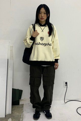 MUSINSA | MAHAGRID SPORT COLLARED SWEATSHIRT BLACK(MG2DFMM444A)