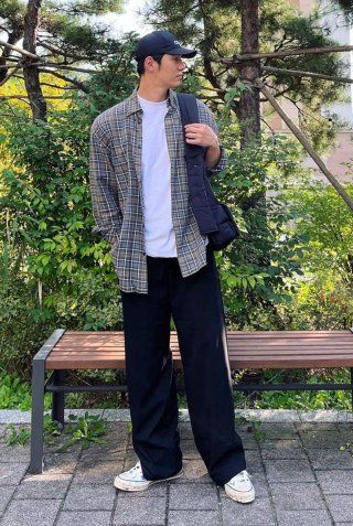 【MODERNIF】Dev one tuck semi-wide banding slacks Designer fashion, Seoul-fully created | W Concept