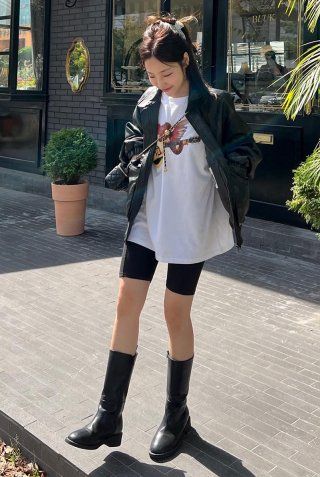 ◆BITTER CELLS◆Star Leather Jacket (Washed) (Crop Fit) ❤️Star Leather Jacket (Washed) (Crop Fit) -Brown⚡ My Best