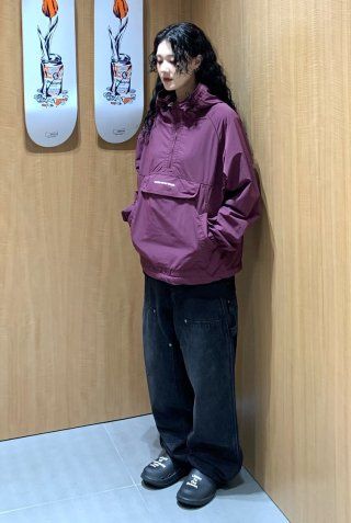 thisisneverthat アノラックパーカー ネバザ M magenta ディスイズネバーザット】アノラックパーカージャケット☆24FW